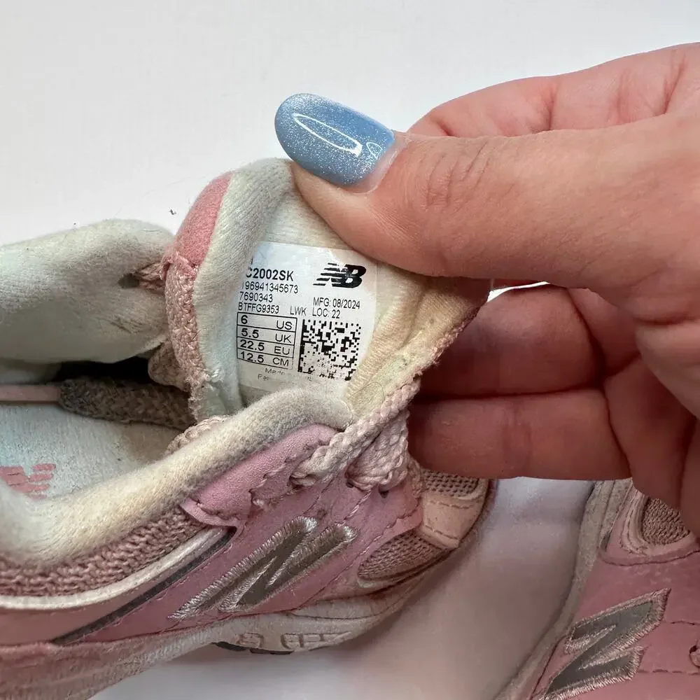 New Balance 2002R Pink Sand Suede Sneakers